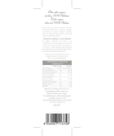L'Olio dei Papi 100% Italian Extra Virgin Olive Oil 1LT - Cold Extracted from Centuries-Old Olive Groves | Premium Quality - Buy Online on GoSupps.com
