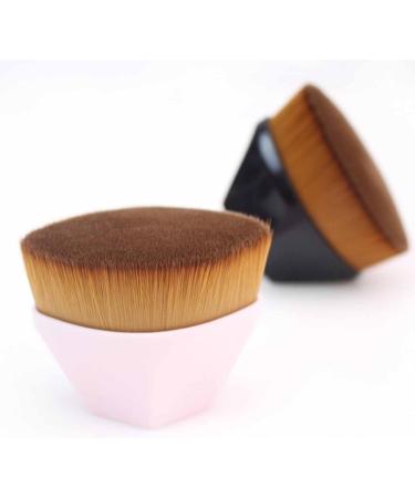 CYzpf Kabuki Brush Blush Brush Flawless Foundation Brush Petal No Trace Makeup Brush Soft Hair Portable Single with Storage Box Black One Size - Buy Online on GoSupps.com
