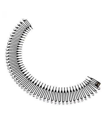 Stretch Hair Combs Plastic Full Circle Headband Flexible Hair Clip Sports Hair Wrap Holder for Women Girls Style 2