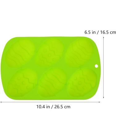 GRIRIW Cake Molds Silicone 1pc Easter Egg Cake Mold Soap Silicone Molds Silcone Molds Biscuits Mold 3D Top Hat Household 26.5X16.5CM Green - Buy Online on GoSupps.com