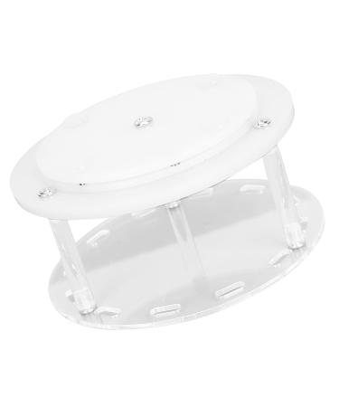 Rotating Acrylic Eyelash Tweezers Holder - 12 Hole Organizer for Eyelash Extensions (Pure White) | International Shipping Available - Buy Online on GoSupps.com