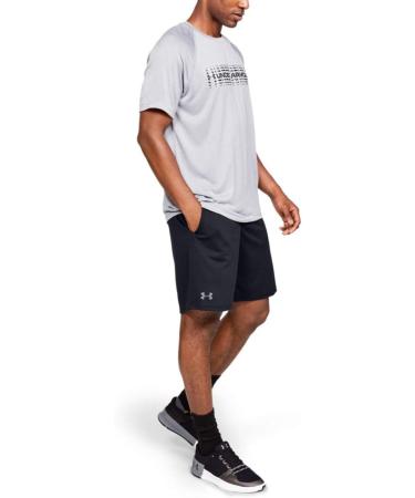 Under Armour Men s UA Tech Mesh Sweatshorts - Comfortable Loose Fit Shorts with Side Pockets in Black/Pitch Gray - Buy Online on GoSupps.com
