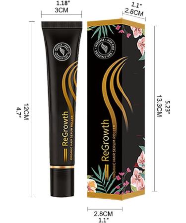 Regrowth Organic Hair Serum Roller Set Scalp Intense Roll-On Hair Growth Serum Biotin Hair Growth Serum for Men and Women of All Hair Types - Buy Online on GoSupps.com