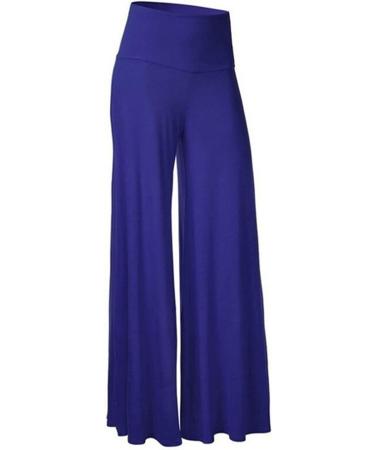Buy Haiorziyou Ladies Oversized High Waist Blue Yoga Pants | Stretch Leisure & Wide Leg Fitness Trousers - XL Size - Buy Online on GoSupps.com
