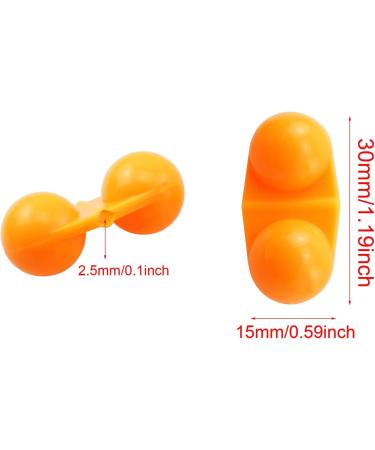 ZRM&E 20pcs Plastic Fishing Double Rattle Bait Alarm Sea Fishing Attractor Bell - Orange - Buy Online on GoSupps.com