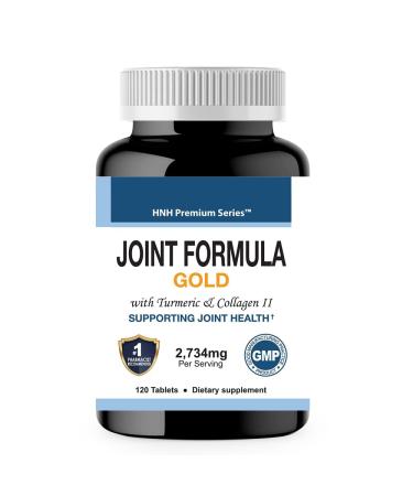 Dr.K&C HNHusa Joint Formula Gold 120 Tablets Support Joint Health Turmeric Glucosamine Collagen Strength Supplement 1 Pack