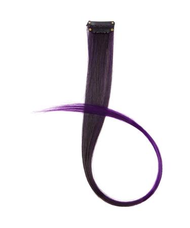 Color Long Straight Synthetic Hair Extension Wavy Pure Clip In 20"fashion Wig 20inches 13