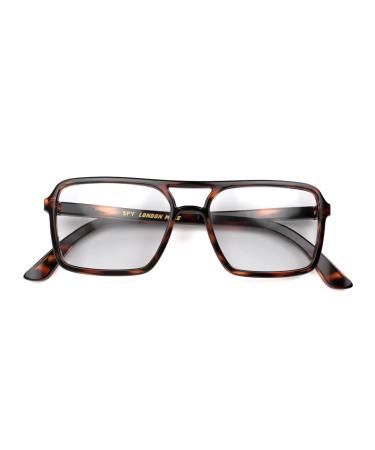 London Mole Eyewear-Spy blue light blocking glasses-square glasses-anti-headache-computer glasses-gaming-unisex for men/women tortoiseshell