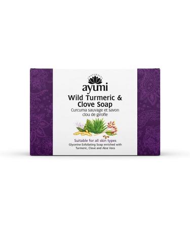 Ayumi Turmeric & Clove Soap Suitable for All Skin Types Exfoliates & Removes Excess Oils 3 x 100g - Buy Online on GoSupps.com