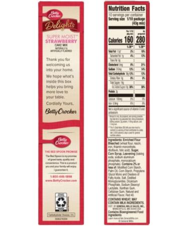 Betty Crocker Super Moist Strawberry Cake Mix 376g | For Baking Delicious and Spongy Moist Strawberry Cake Dessert | Ready to Bake | Pack of 2 - Buy Online on GoSupps.com
