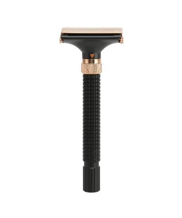 Double Edge Razor Handle - Reusable Metal Safety Razor for Men & Women | Black Eco-Friendly Shaving Solution - Buy Online on GoSupps.com