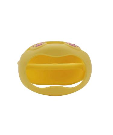 Buzzy Bees Baby Teething Toy - Food-Grade Silicone Pacifier for 3+ Months Infant - Yellow Kitten Design - Buy Online on GoSupps.com