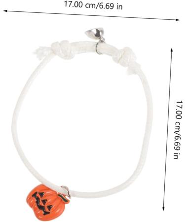ABOOFAN 2 Pcs Girl Bracelet Jewelry Halloween Bracelet Jewelry for Girl Pumpkin Charm Bracelet for Decor Halloween Bracelet for Girl Metal Little Pumpkin European and American - Buy Online on GoSupps.com