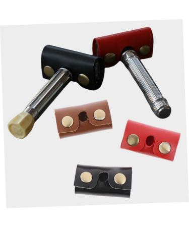 Doitool Leather Razor Cover - Travel Accessory for Razor Head Protection | Synthetic Leather Case for Men | 8.5x4.5cm - Buy Online on GoSupps.com