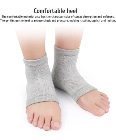 Xiongqi Soft Heel Socks - 4 Pairs Moisturizing Gel Open Toe Socks for Cracked Skin Care - Buy Online on GoSupps.com