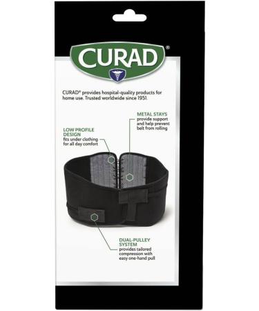 CURAD Back Support with Dual-Pulley System | Adjustable Compression | Size S/M | International Shipping - Buy Online on GoSupps.com