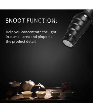 Soonpho Conical Snoot Kit: Aluminum Alloy Snoot with Grid & 5 Color Gels - Buy Online on GoSupps.com