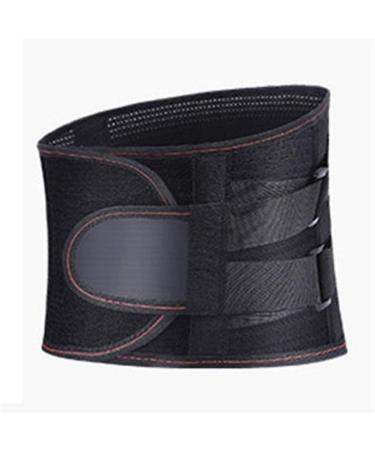 Lumbar support belts lumbar support orthopedic tourmaline self-heated magnetic steel bone stick waist extension belt lumbar support back support belt with 3-part S Black