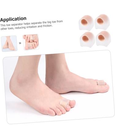 Unomor Silicone Toe Sleeves - 2 Pairs for Men | Toe Splitter & Bunion Guard Shield | Nylon Reusable Toe Spacers - Male | 2.7x2.2cm - Buy Online on GoSupps.com