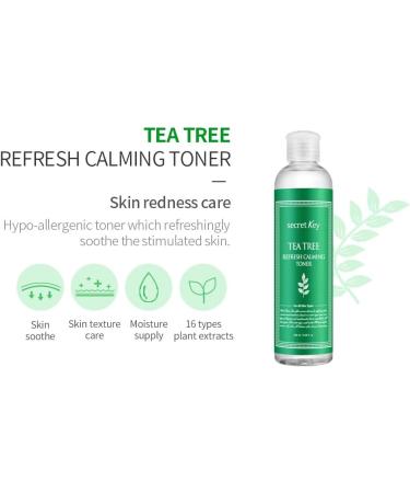 Secret Key Refresh Calming Toner with Tea Tree - Soothing Skin Solution 8.38 fl oz | International Shipping - Buy Online on GoSupps.com