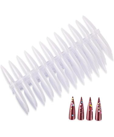 Housoutil 1 Set 20 Nail Training Manicure Tool Bronzing Pearls for Face Nail Polish False Nail Art Practice Nail Color Cards Nail Salon Tool Nail Art Kit Display Board 4.5x1.3cm Transparent - Buy Online on GoSupps.com