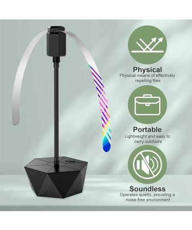 LAMELLIS Fly Fans for Tables Effective Fly Repellent Fan with Soft Blades Keeps Flies Portable Fly Fan for Picnic BBQ Etc Easy to Use - Buy Online on GoSupps.com
