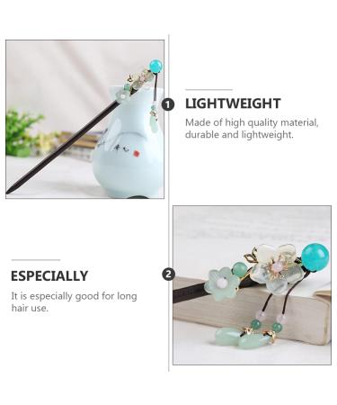 Vintage Flower Hair Stick - Japanese & Chinese Hairpins for Women & Girls | Elegant Hair Accessories - Buy Online on GoSupps.com