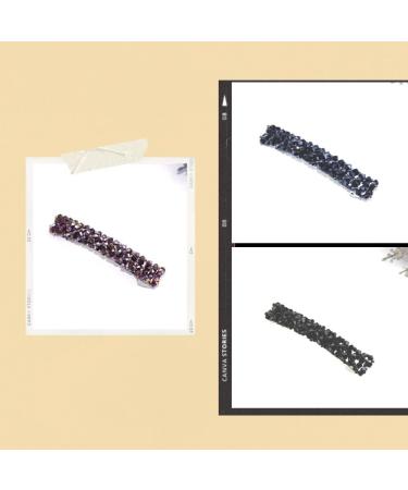 RY-EARL 3 Pieces Rhinestone Crystal Hair Pins Hair Clips for Women Hair Clips Shiny Hair Clips - Buy Online on GoSupps.com