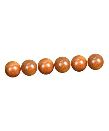 Frcolor 3 pairs health wrist balls Hand exercise baoding balls spiritual meditation trigger point massage balls for exercises massage device for adult myofascial china wooden ball ball