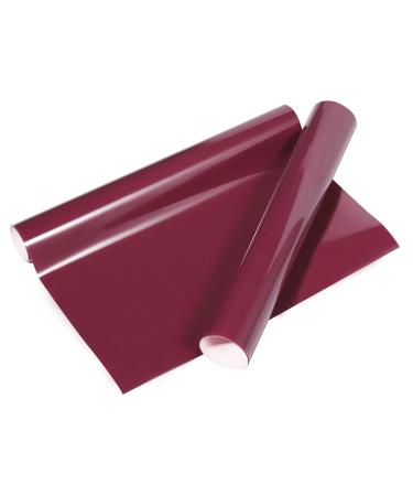 VINYL FROG Heat Transfer Vinyl Roll HTV Vinyl - 12x5ft Maroon Iron on Vinyl for T-Shirts  Heat Press Vinyl for DIY Craft Designs (Maroon) Maroon 12x5ft