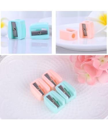 Minkissy 2pcs Eyebrow & Eyeliner Pencil Sharpener | Mini Plastic Compact Tool for Eye Makeup | Women Girls | Random Color - Buy Online on GoSupps.com