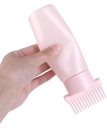 Root Comb Applicator Bottle 6oz | Hair Dye & Scalp Treatment Brush with Graduated Scale - Pink - Buy Online on GoSupps.com