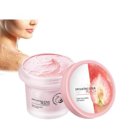 Peach Brightening Exfoliating Body Scrub, Deep Exfoliating Scrub, Gentle Exfoliating Scrub for Body, Face, Hands and Feet (100g)