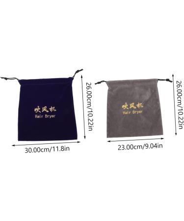 Baluue 10 Pcs Storage Bag Practical Storage Pouch Smooth Hair Dryer Bag Portable Hair Dryer Flocking Cloth - Buy Online on GoSupps.com
