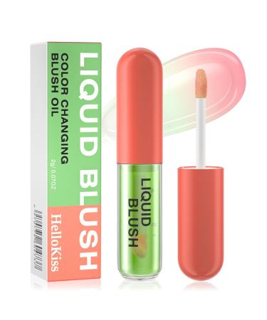 Color Changing Blush Oil, Liquid Blush Oil for All Skin Tones, Waterproof Blush, Dewy & Natural Finish, Long Lasting Formula