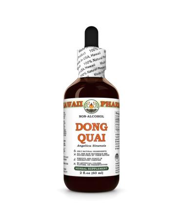 Dong Quai (Angelica Sinensis) Dry Root Glycerite Made in Hawaii Organic Raw Materials All Natural Vegan Lab Tested Alcohol-Free Liquid Extract - 2 fl.oz 2 Fl Oz (Pack of 1)