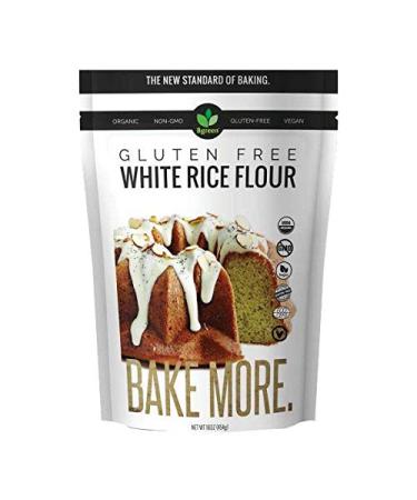 (2 Packs) Bgreen Organic Gluten Free White Rice Flour NON-GMO/VEGAN (USDA ORGANIC) 2 Lbs