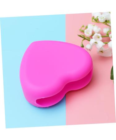 Housoutil Makeup Brush Cleaner - Silicone Cleaning Pad & Applicator - Rose Red 8x8.5cm | Effective Brush Washing Mat - Buy Online on GoSupps.com