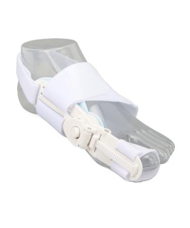 1PC hallux valgus corrector bale rail orthopedic bale toe smooth day night support - 180 adjustable relieves pain and promotes recovery (white)