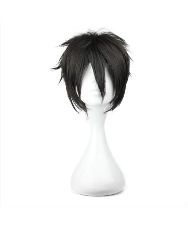 COSPLAZA Cosplay Wigs Kirito Short Party Hair Black Male Games Movie Anime Synthetic Wigs