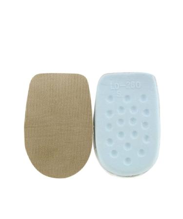 Heel Cushion Inserts Sponge Thick Extra Soft Shock Absorption High Heel Inserts Men Comfort Sports for Plantar Fasciitis and Pain Relief(Khaki X-Large)