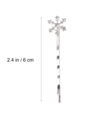 Lurrose 6-Piece Snowflake Hairpins Set | Crystal Hair Clips for Kids & Toddlers | Cute Hair Accessories for Girls - Buy Online on GoSupps.com