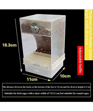 Vinnykud Automatic Bird Feed Dispenser - Ideal for Parrots Budgerigars Canaries & More - 11cm x 18.3cm Food Container - Buy Online on GoSupps.com