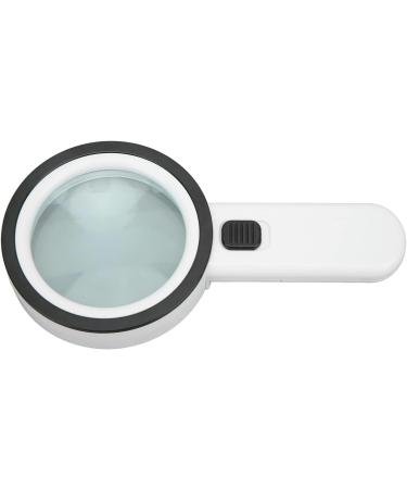Portable Handheld Magnifier Glass Magnifier 8cm 30X Handheld Optical Magnifier High Power with 12 LED Lights Magnifiers Full of Stars