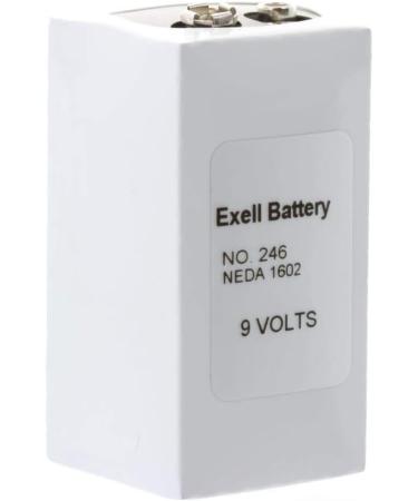 Buy 10pc Exell 246 Alkaline 9V Battery NEDA 1602 - Durable Power Supply for Electronics - International Shipping Available - Buy Online on GoSupps.com