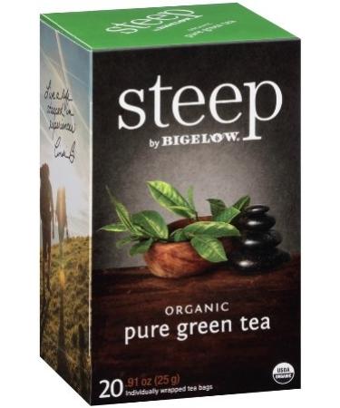 Steep Organic Pure Green Tea 20 Ct (Pack of 2)