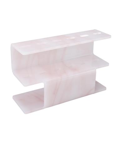 6 holes tweezer stand holder eyelash extension accessories tweezers organizer rack plastic stand space -saving display stand tool salon for beauty salon
