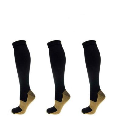 3 Pirs Copper Compression Socks for Men & Women (20-30 mmHg) Best Graduated Athletic Fit for Running Nurses Flight Travel & Maternity Pregnancy - Boost Stamina Circulation & Recovery L/XL - Buy Online on GoSupps.com