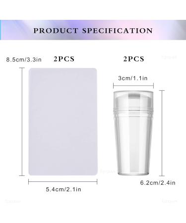 MaikcQ Nail Stamper Kit - 2 Clear Silicone Jelly Stampers with Scraper for DIY Nail Decor - Buy Online on GoSupps.com
