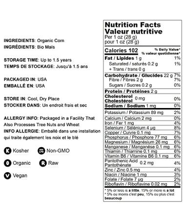 Organic Polenta 1.5 lbs - Non-GMO Yellow Corn Grits | Quick Cooking, Vegan & Kosher | Great for Hot Cereal & Porridge | Low Sodium | Made in USA - Buy Online on GoSupps.com